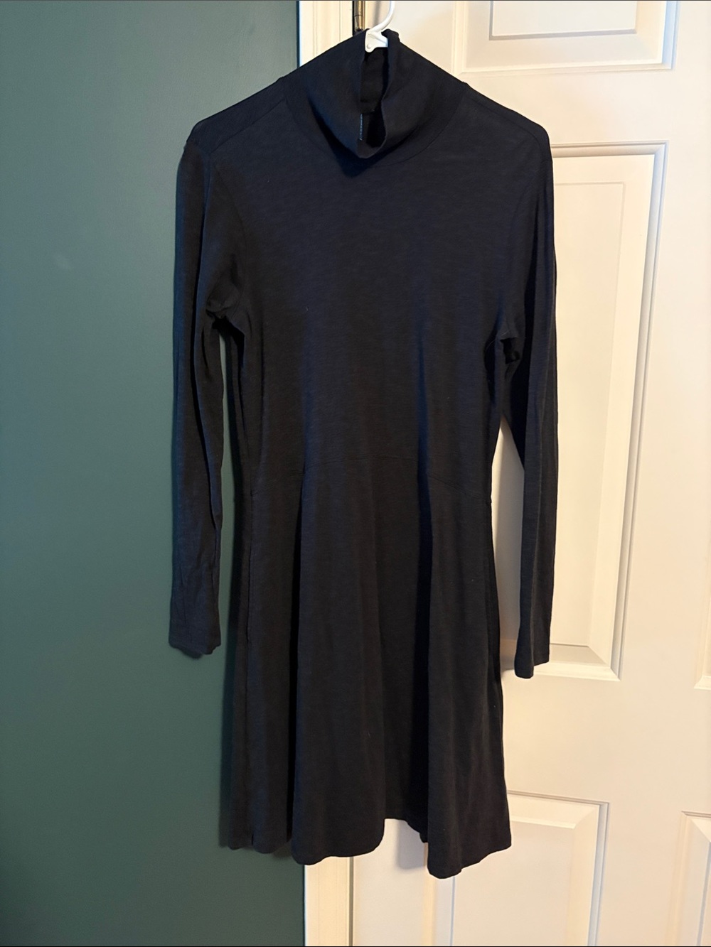 Toad&Co Long Sleeve Turtleneck Dress in Dark Navy